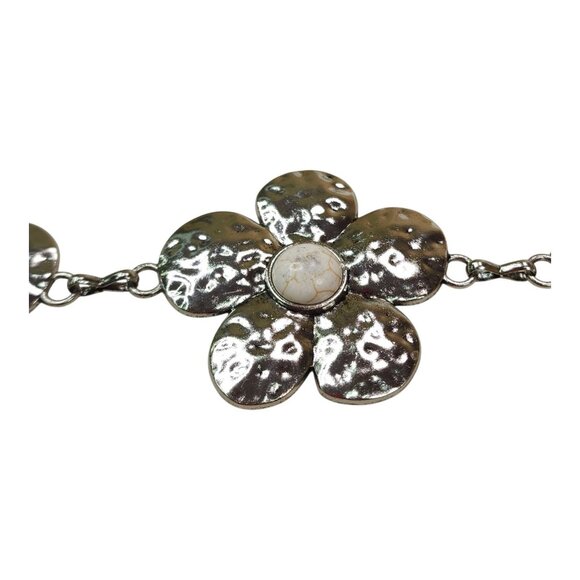 Silver Floral Chain Belt L/XL By Truelove Accessories Concho Belt - Picture 8 of 16